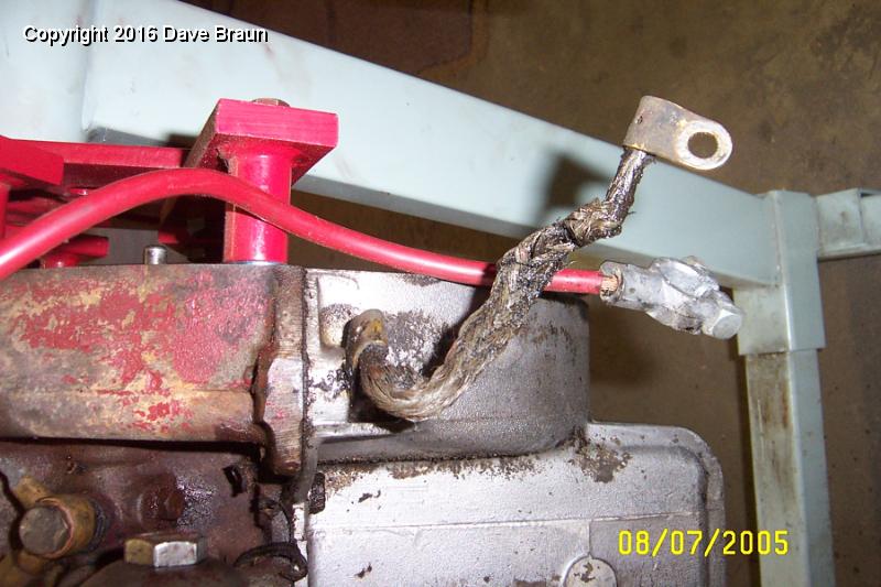 MGTD15470/Engine XPAG TD2 15613/Engine Teardown/engine ground strap